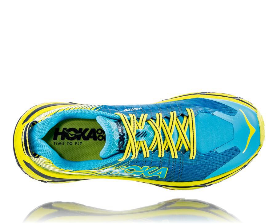 Hoka One One Trainers Mens Blue/Green - EVO Mafate 2 - 05718JHNX